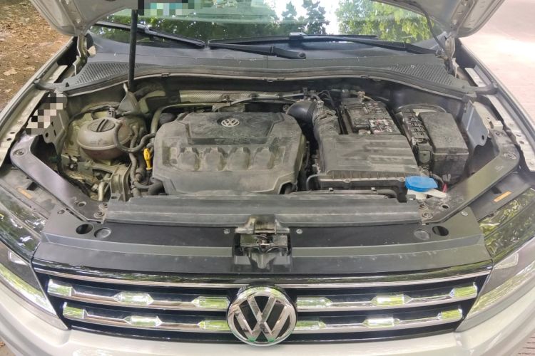 Used Volkswagen Tiguan L 2019 330TSI Automatic Two-Wheel Drive Smart Luxury Version China VI Standard Engine Bay