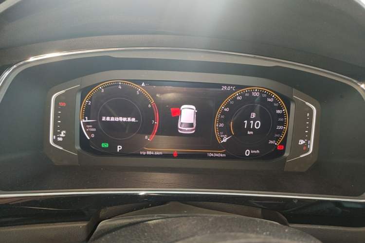 Used Volkswagen Tiguan L 2019 330TSI Automatic Two-Wheel Drive R-Line Flagship Model China VI Standard Instrument Cluster