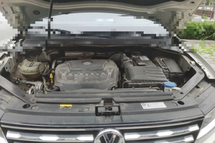 Used Volkswagen Tiguan L 2019 Updated Version 330TSI Automatic Two-Wheel Drive Panoramic Comfort Edition China VI Standard Engine Bay