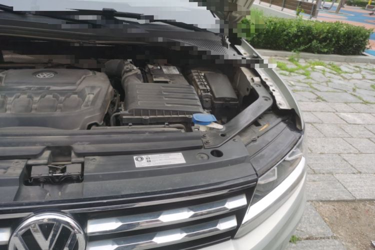 Used Volkswagen Tiguan L 2019 Updated Version 330TSI Automatic Two-Wheel Drive Panoramic Comfort Edition China VI Standard Engine Bay Left