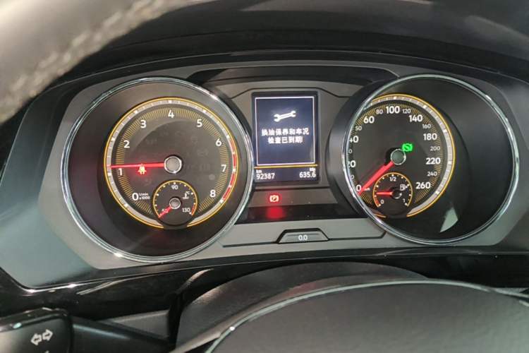 Used Volkswagen Tiguan L 2019 Updated Version 330TSI Automatic Two-Wheel Drive Panoramic Comfort Edition China VI Standard Instrument Cluster