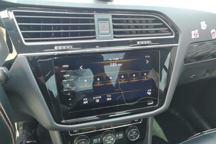 Used Volkswagen Tiguan L 2019 330TSI Automatic Two-Wheel Drive Panoramic Comfort Edition China VI Standard Audio And AC Panel