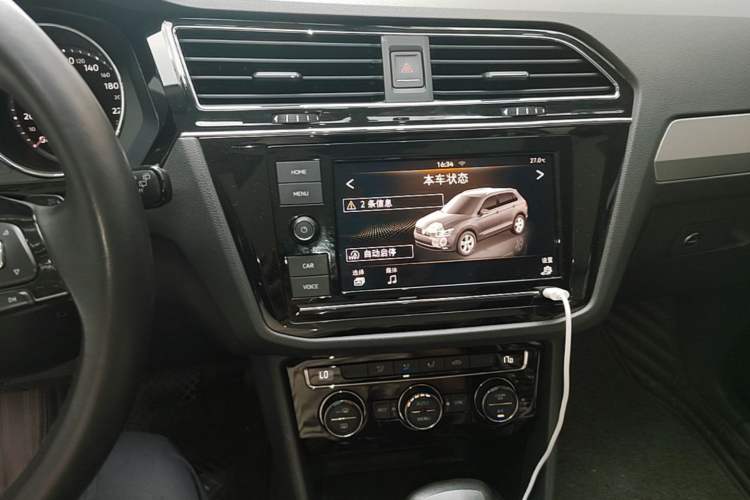 Used Volkswagen Tiguan L 2019 280TSI Automatic Two-Wheel Drive Panoramic Comfort Edition China VI Standard Audio And AC Panel