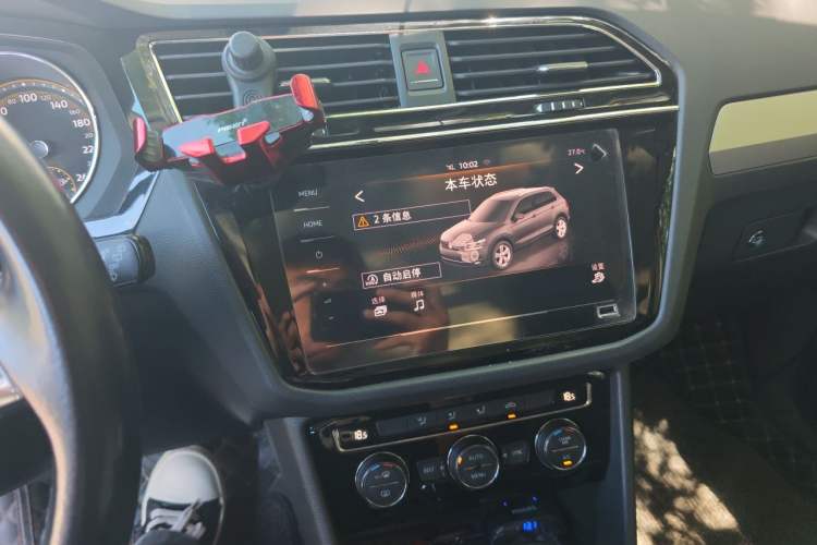 Used Volkswagen Tiguan L 2019 Updated Version 330TSI Automatic Two-Wheel Drive Panoramic Comfort Edition China VI Standard Audio And AC Panel
