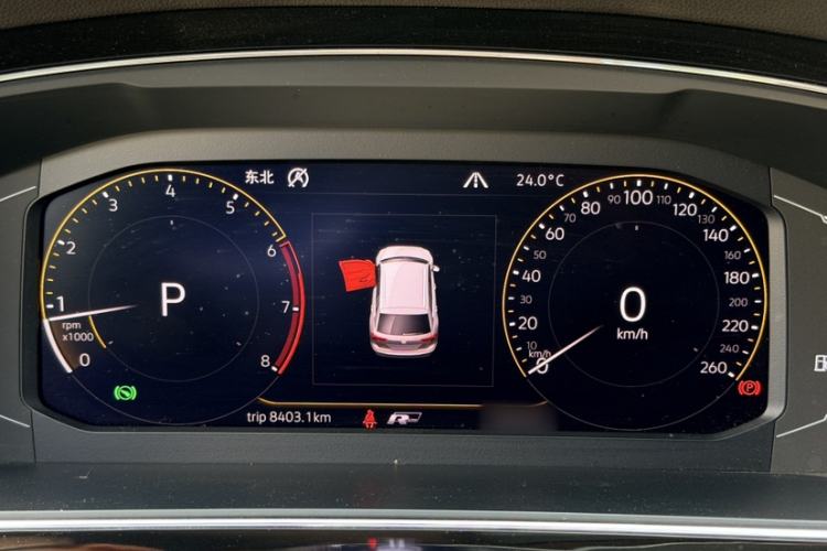 Used Volkswagen Tiguan L 2019 380TSI Automatic All-Wheel Drive R-Line Flagship 7-Seater China VI Standard Instrument Cluster