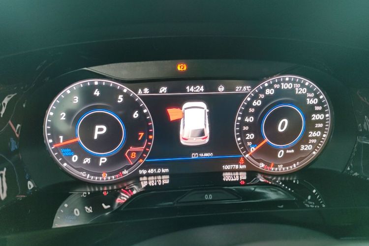 Used Volkswagen Tiguan L 2019 Updated Version 330TSI Automatic Two-Wheel Drive Panoramic Comfort Edition China VI Standard Instrument Cluster