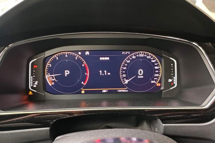 Used Volkswagen Tiguan L 2019 Restyled 330TSI Automatic Two-Wheel Drive R-Line Flagship Version China VI Standard Instrument Cluster