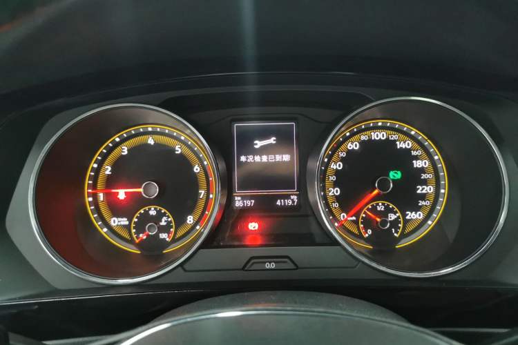 Used Volkswagen Tiguan L 2019 Updated Version 330TSI Automatic Two-Wheel Drive Panoramic Comfort Edition China VI Standard Instrument Cluster