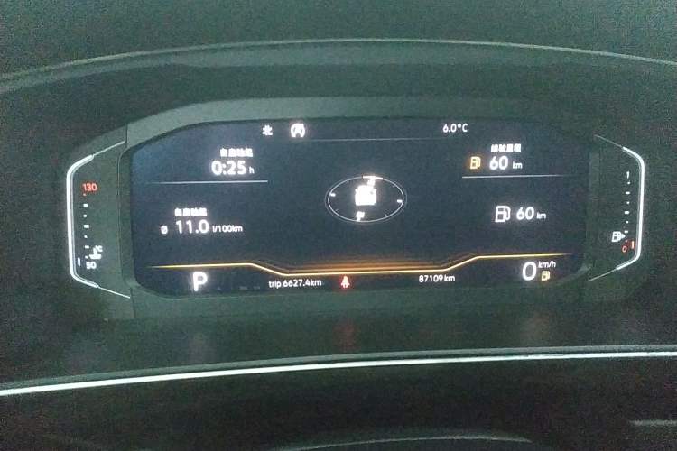 Used Volkswagen Tiguan L 2019 330TSI Automatic Two-Wheel Drive R-Line Flagship Model China VI Standard Instrument Cluster