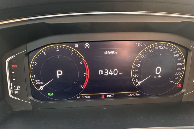 Used Volkswagen Tiguan L 2019 Restyled 330TSI Automatic Two-Wheel Drive R-Line Flagship Version China VI Standard Odometer Close Up
