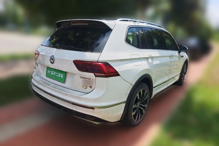 Used Volkswagen Tiguan L 2019 380TSI Automatic All-Wheel Drive R-Line Flagship 7-Seater China VI Standard Rear Right 45 Deg