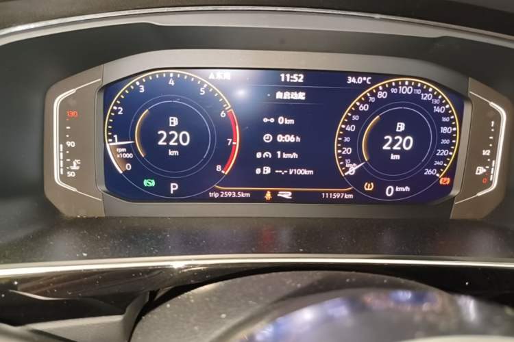 Used Volkswagen Tiguan L 2021 330TSI Automatic Two-Wheel Drive R-Line Enhanced Edition Instrument Cluster
