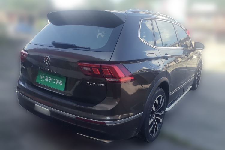 Used Volkswagen Tiguan L 2021 330TSI Automatic Two-Wheel Drive R-Line Enhanced Edition Rear Right 45 Deg