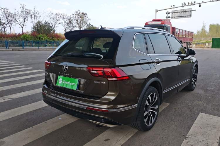 Used Volkswagen Tiguan L 2021 330TSI Automatic Two-Wheel Drive R-Line Enhanced Edition Rear Right 45 Deg