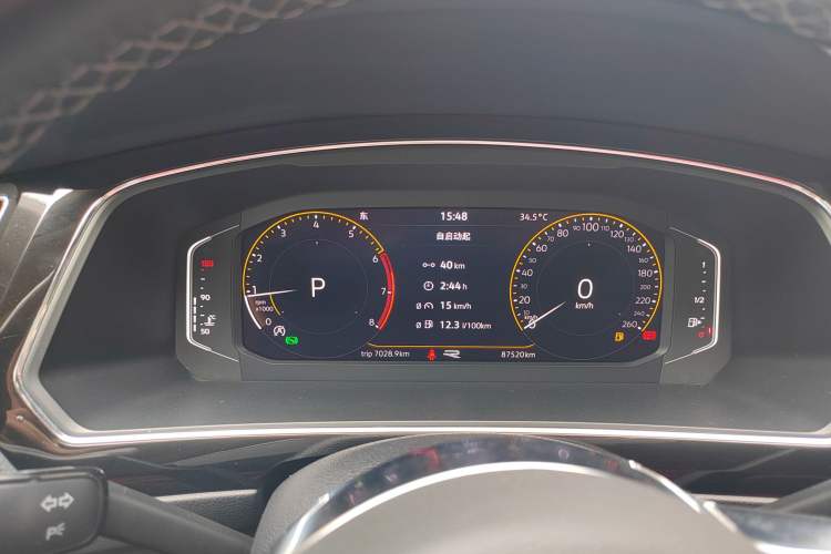 Used Volkswagen Tiguan L 2021 330TSI Automatic Two-Wheel Drive R-Line Enhanced Edition Odometer Close Up