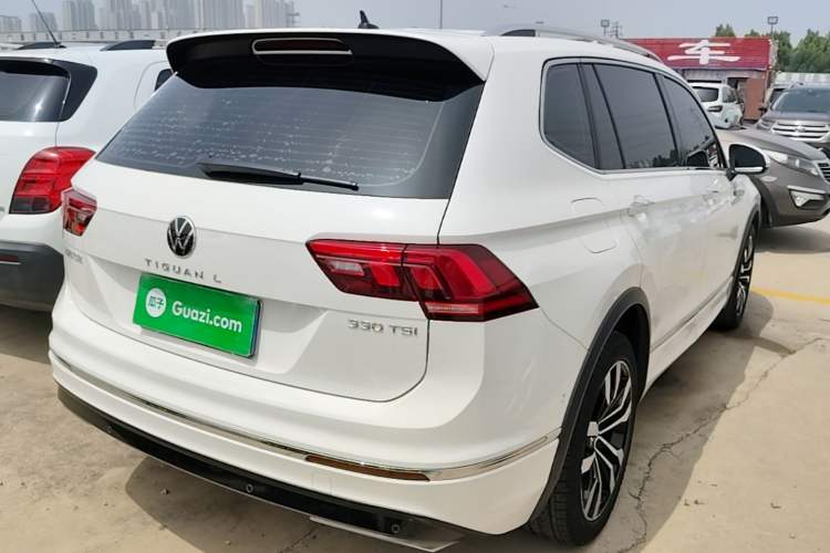 Used Volkswagen Tiguan L 2021 330TSI Automatic Two-Wheel Drive R-Line Enhanced Edition Rear Right 45 Deg