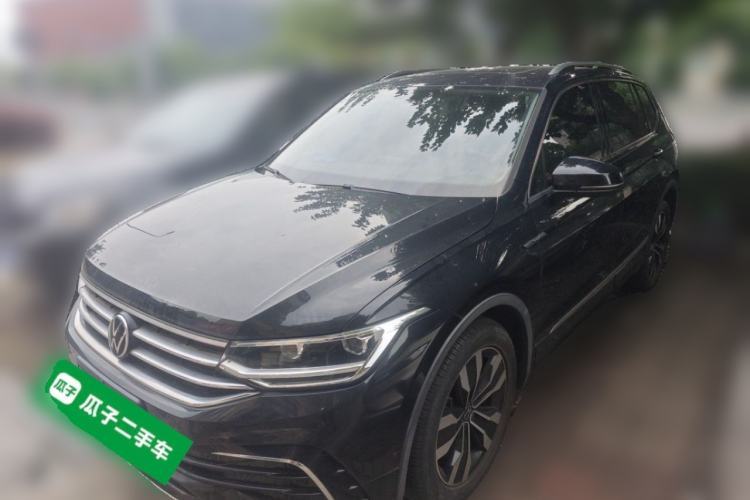 Used Volkswagen Tiguan L 2022 330TSI Automatic Two-Wheel Drive R-Line Enhanced Edition Guazi used car, China used car export, Used car for sale, Used Volkswagen cars, Cheapest cars for sale