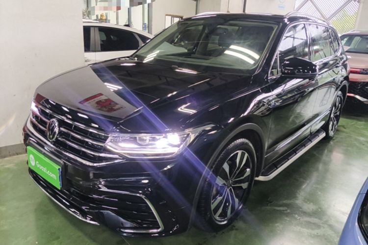 Used Volkswagen Tiguan L 2022 330TSI Automatic Two-Wheel Drive R-Line Enhanced Edition Guazi used car, China used car export, Used car for sale, Used Volkswagen cars, Cheapest cars for sale