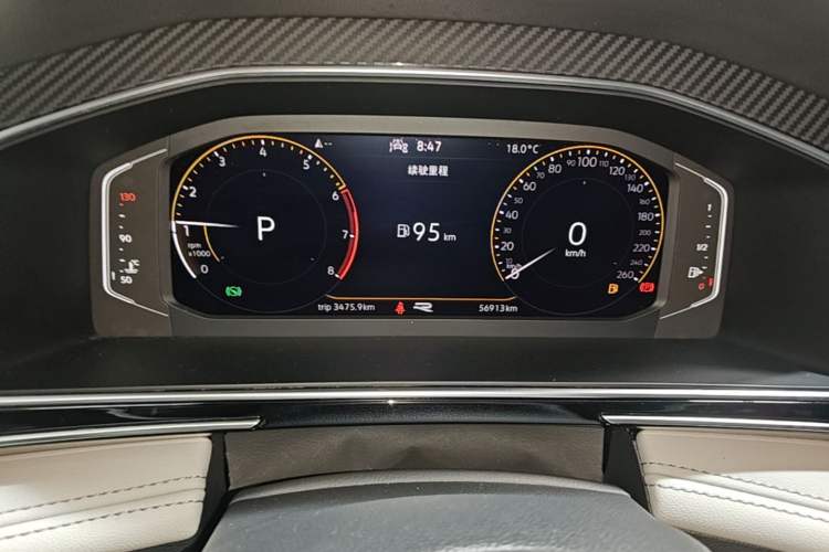 Used Volkswagen Tiguan L 2022 330TSI Automatic Two-Wheel Drive R-Line Enhanced Edition Instrument Cluster
