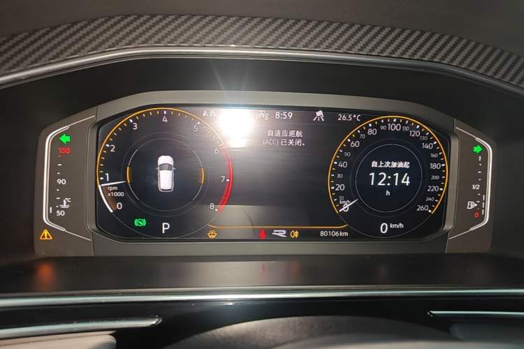 Used Volkswagen Tiguan L 2022 380TSI Automatic All-Wheel Drive R-Line Enhanced Comfort 7-Seater Instrument Cluster