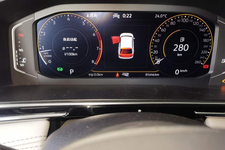 Used Volkswagen Tiguan L 2022 330TSI Automatic Two-Wheel Drive R-Line Enhanced Edition Odometer Close Up