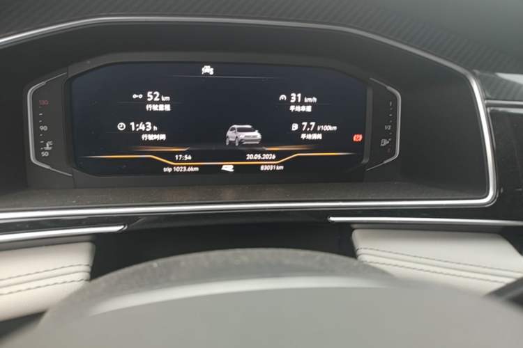 Used Volkswagen Tiguan L 2022 330TSI Automatic Two-Wheel Drive R-Line Enhanced Edition Odometer Close Up