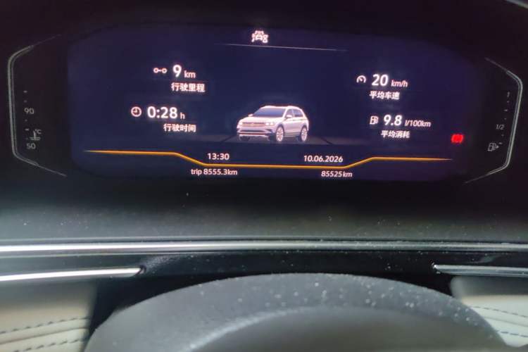 Used Volkswagen Tiguan L 2022 330TSI Automatic Two-Wheel Drive Smart Edition Odometer Close Up