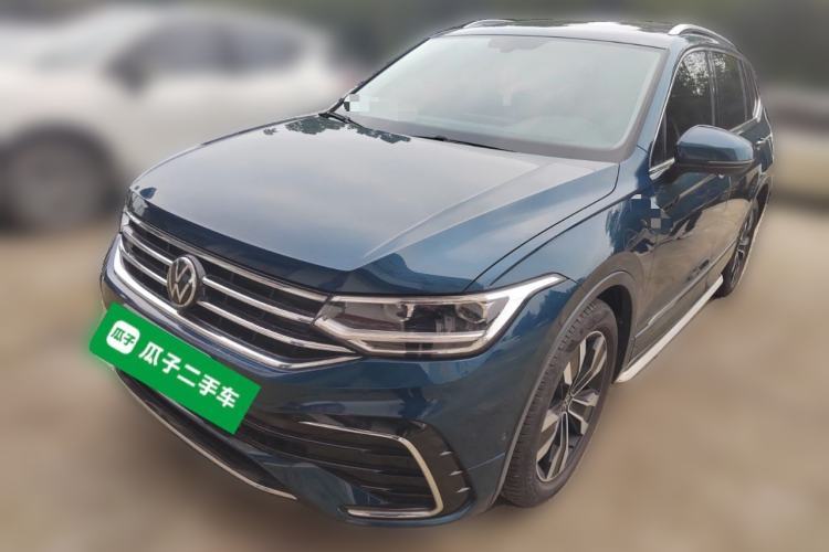 Used Volkswagen Tiguan L 2022 330TSI Automatic Two-Wheel Drive R-Line Enhanced Edition Guazi used car, China used car export, Used car for sale, Used Volkswagen cars, Cheapest cars for sale