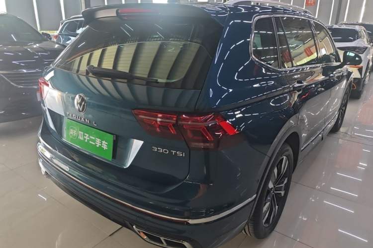 Used Volkswagen Tiguan L 2022 330TSI Automatic Two-Wheel Drive R-Line Enhanced Edition Rear Right 45 Deg