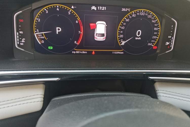Used Volkswagen Tiguan L 2022 330TSI Automatic Two-Wheel Drive Smart Edition Odometer Close Up