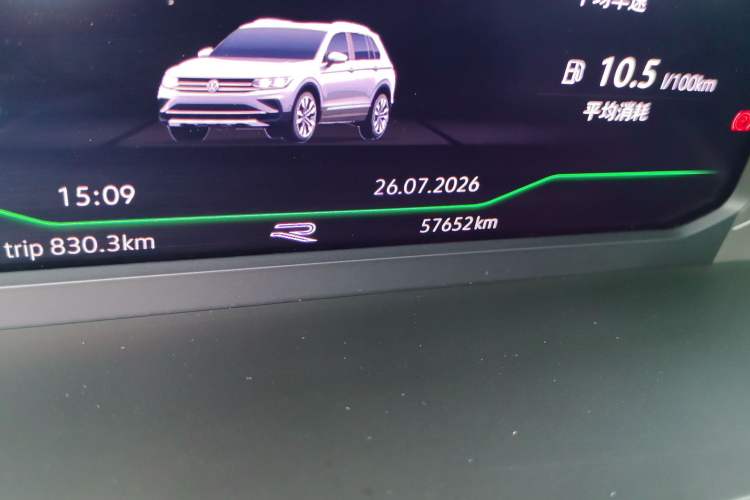 Used Volkswagen Tiguan L 2022 330TSI Automatic Two-Wheel Drive R-Line Flagship Edition Odometer Close Up