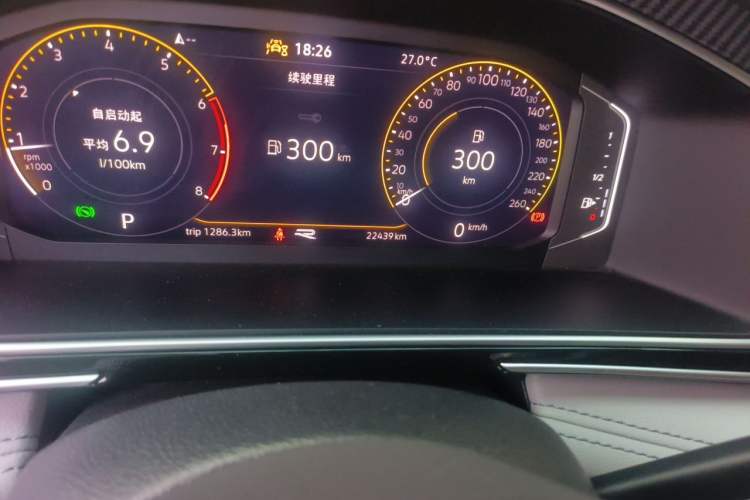 Used Volkswagen Tiguan L 2023 Restyled 330TSI Automatic Two-Wheel Drive R-Line Enhanced Comfort Version Odometer Close Up