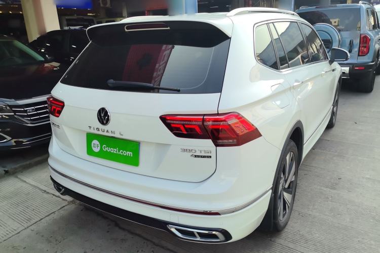 Used Volkswagen Tiguan L 2023 Facelifted 380TSI Automatic All-Wheel Drive R-Line Plus Version 7-Seater Rear Right 45 Deg