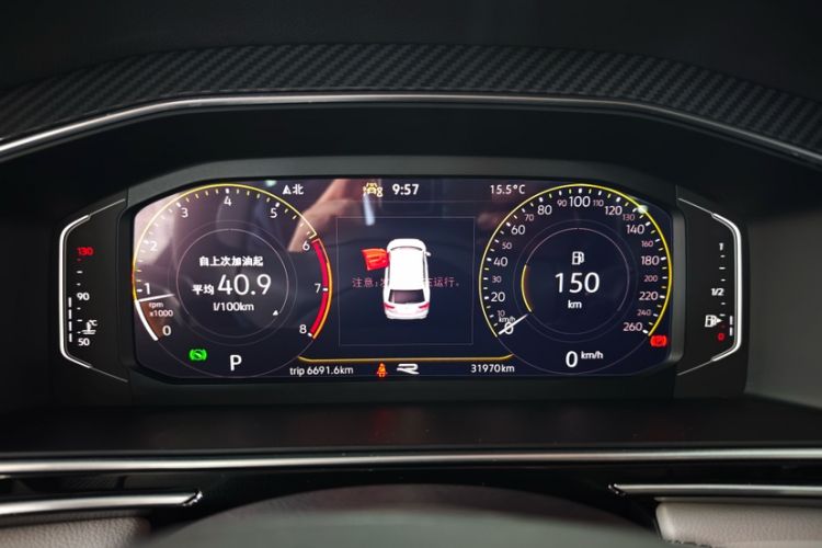 Used Volkswagen Tiguan L 2024 330TSI Automatic Two-Wheel Drive R-Line Enhanced Edition Odometer Close Up