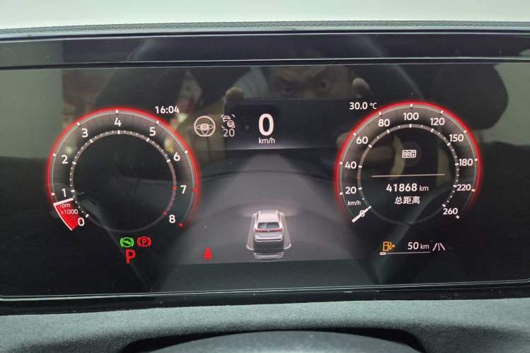 Used Volkswagen Tiguan L 2024 PRO 380TSI Four-Wheel Drive R-Line Prestige Edition Odometer Close Up