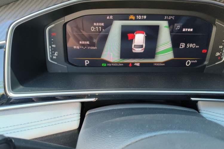 Used Volkswagen Tiguan L 2024 Outstanding Model 330TSI Automatic Two-Wheel Drive R-Line Dragon Glory Edition Odometer Close Up