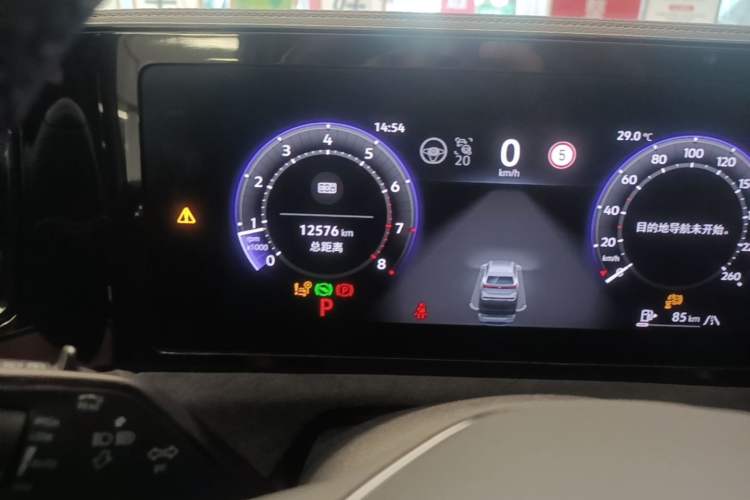 Used Volkswagen Tiguan L 2024 PRO 380TSI Four-Wheel Drive R-Line Prestige Edition Odometer Close Up