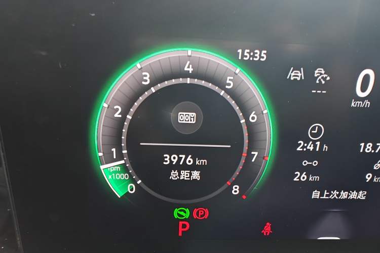 Used Volkswagen Tiguan L 2024 PRO 380TSI Four-Wheel Drive R-Line Prestige Edition Odometer Close Up
