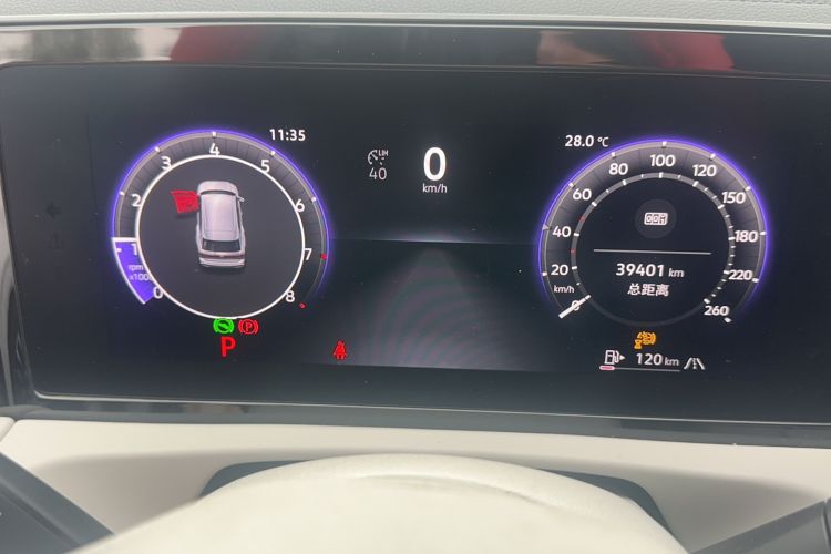 Used Volkswagen Tiguan L 2024 PRO 330TSI Two-Wheel Drive Smart Edition Odometer Close Up