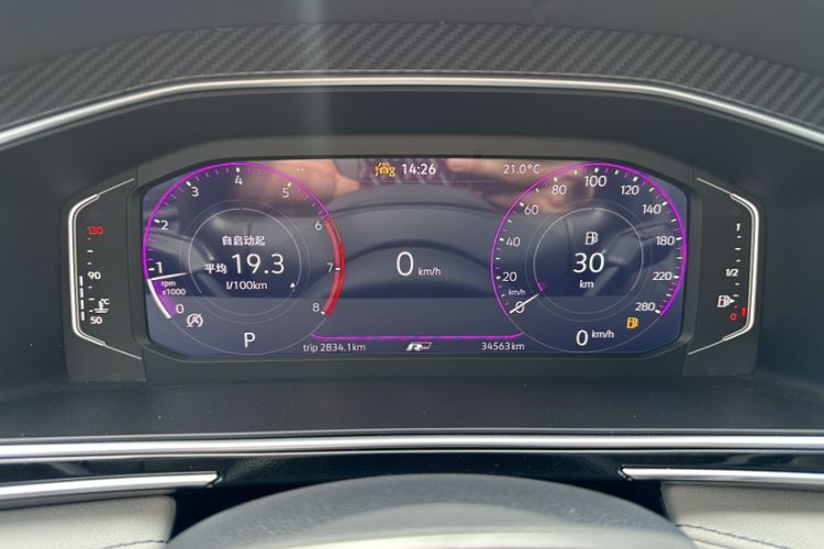Used Volkswagen Tiguan L 2024 330TSI Automatic Two-Wheel Drive R-Line Enhanced Edition Odometer Close Up