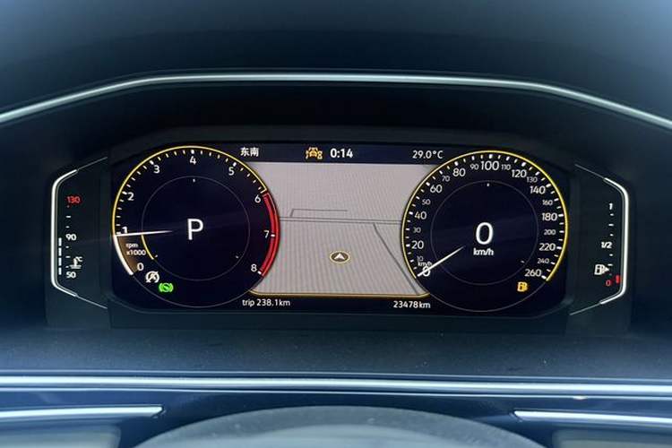 Used Volkswagen Tiguan L 2024 300TSI Automatic Two-Wheel Drive Smart Edition Odometer Close Up