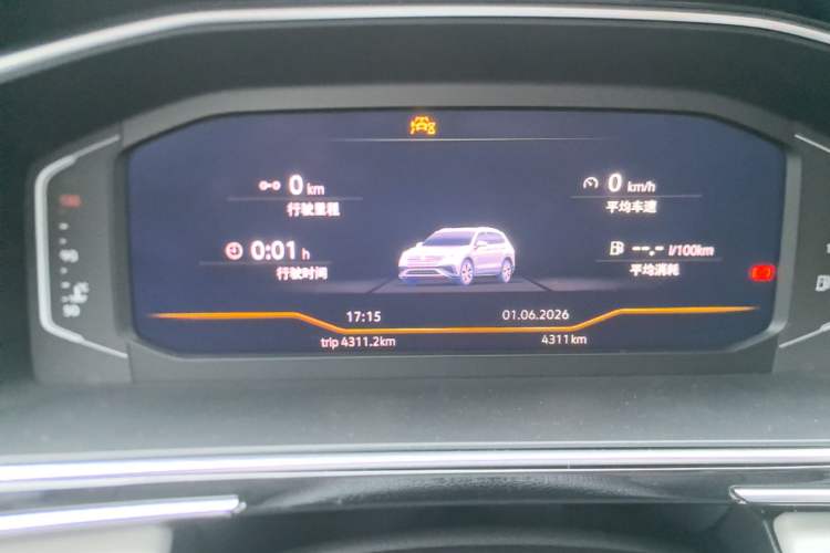 Used Volkswagen Tiguan L 2025 Model, Outstanding Version, 300TSI Automatic Two-Wheel Drive Longteng Edition Instrument Cluster