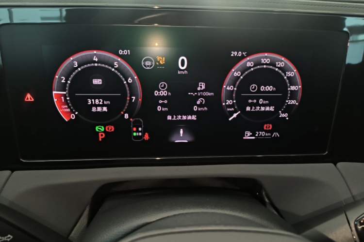 Used Volkswagen Tiguan L 2026 Model, PRO 380TSI Four-Wheel Drive R-Line Smart Luxury Edition Instrument Cluster