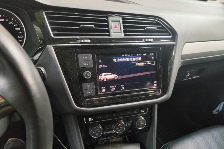 Used Volkswagen Tiguan L New Energy 2019 430 PHEV Hybrid Flagship Model Audio And AC Panel