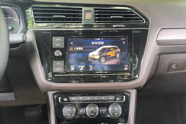 Used Volkswagen Tiguan L New Energy 2019 430 PHEV Hybrid Luxury Edition Audio And AC Panel