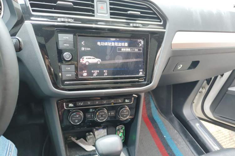 Used Volkswagen Tiguan L New Energy 2019 430 PHEV Hybrid Flagship Model Audio And AC Panel
