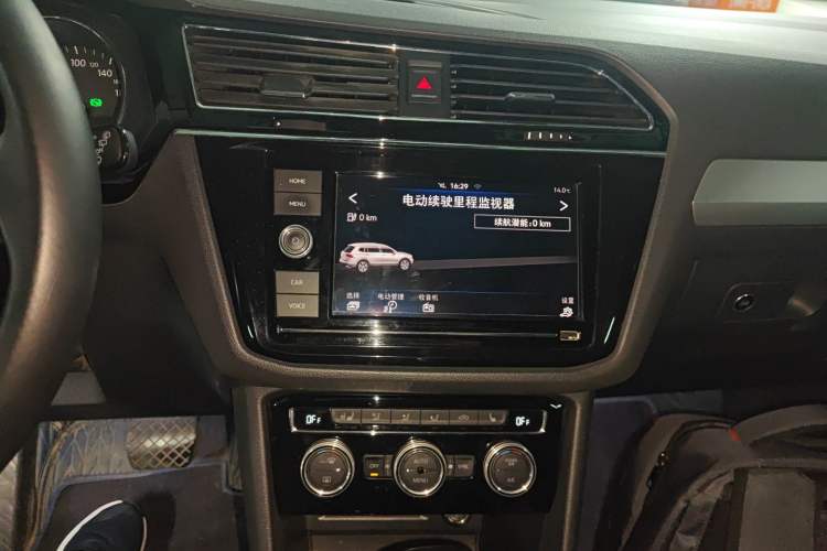 Used Volkswagen Tiguan L New Energy 2019 430 PHEV Hybrid Flagship Model Audio And AC Panel