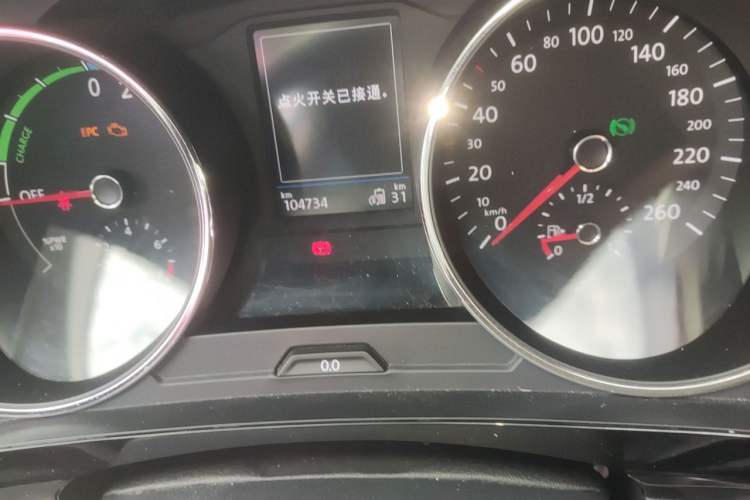 Used Volkswagen Tiguan L New Energy 2019 430 PHEV Hybrid Flagship Model Odometer Close Up