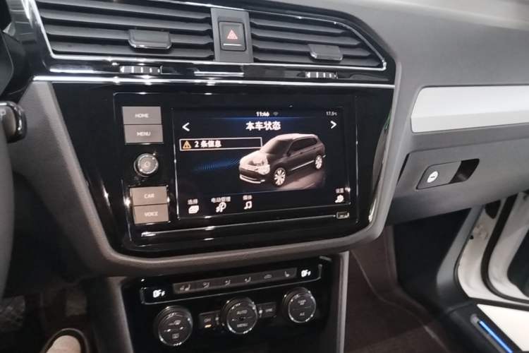 Used Volkswagen Tiguan L New Energy 2019 430 PHEV Hybrid Luxury Edition Audio And AC Panel