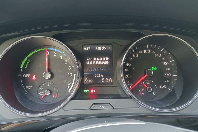 Used Volkswagen Tiguan L New Energy 2019 430 PHEV Hybrid Flagship Model Odometer Close Up